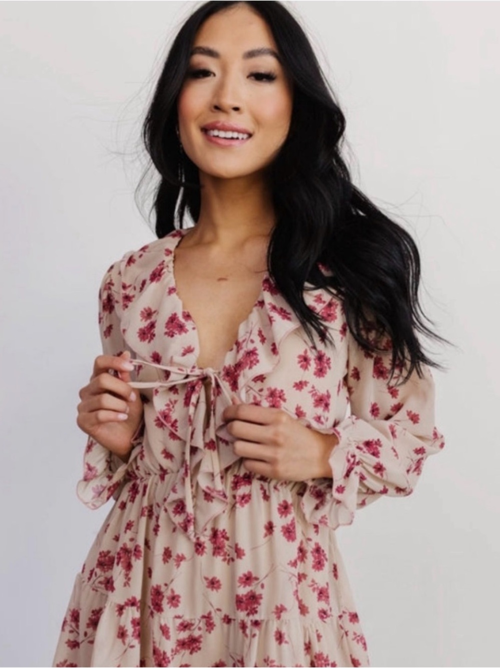 NWT Baltic Born Doris Mini Dress in Blush Floral